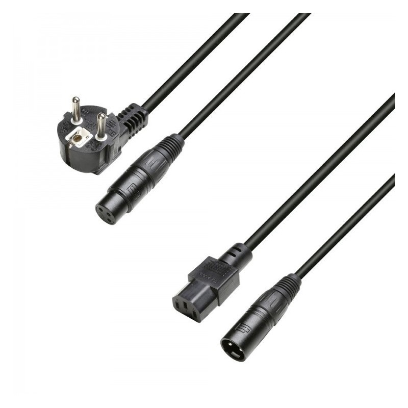 Adam Hall 8101 PSAX 1000 - kabel zasilający - sygnałowy 10m