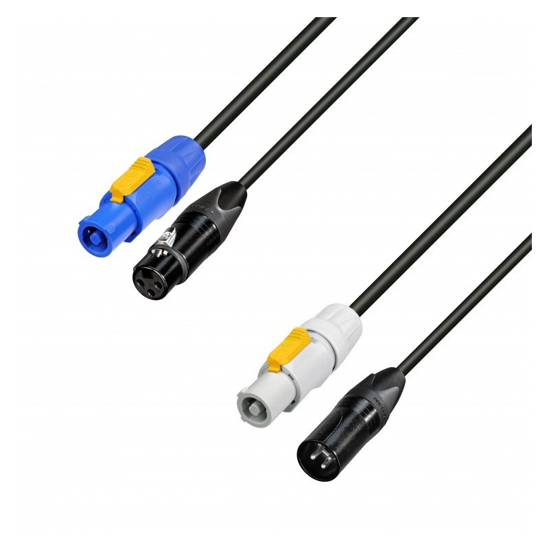 Adam Hall 8101 PSDT 0150 N - kabel 2x PowerCon XLR M - XLR F 1,5m