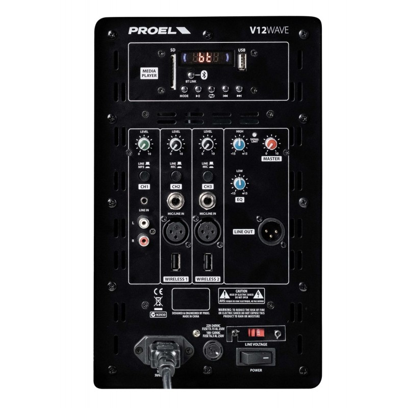 Proel V12WAVE - 2-drożny aktywny system głośnikowy - 3