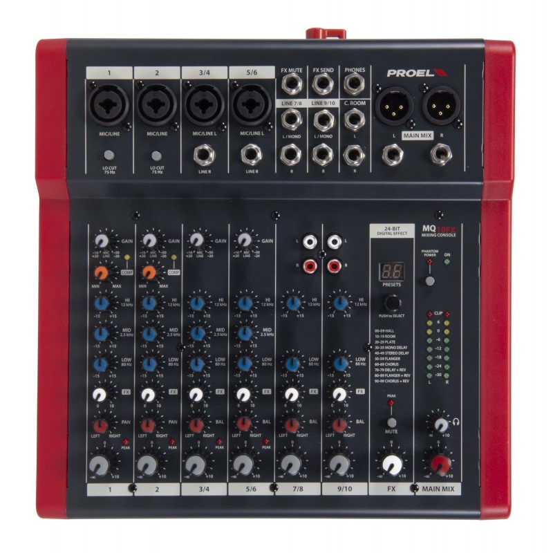 Proel MQ10FX - Kompaktowy 10-kanałowy mikser z FX - 2