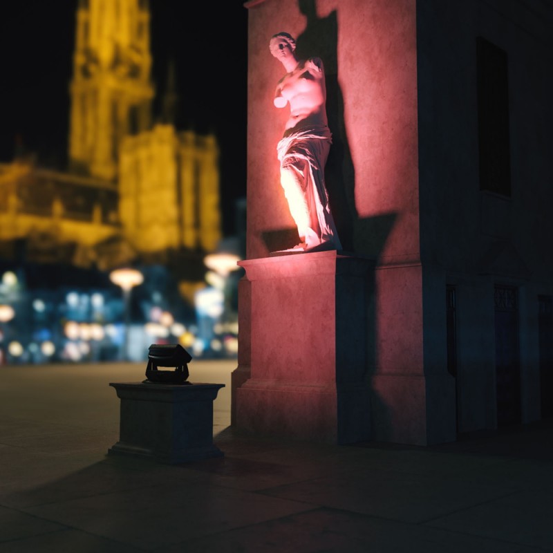 Cameo ZENIT W600i - Zewnętrzny Reflektor LED Wash do montażu stałego - 12