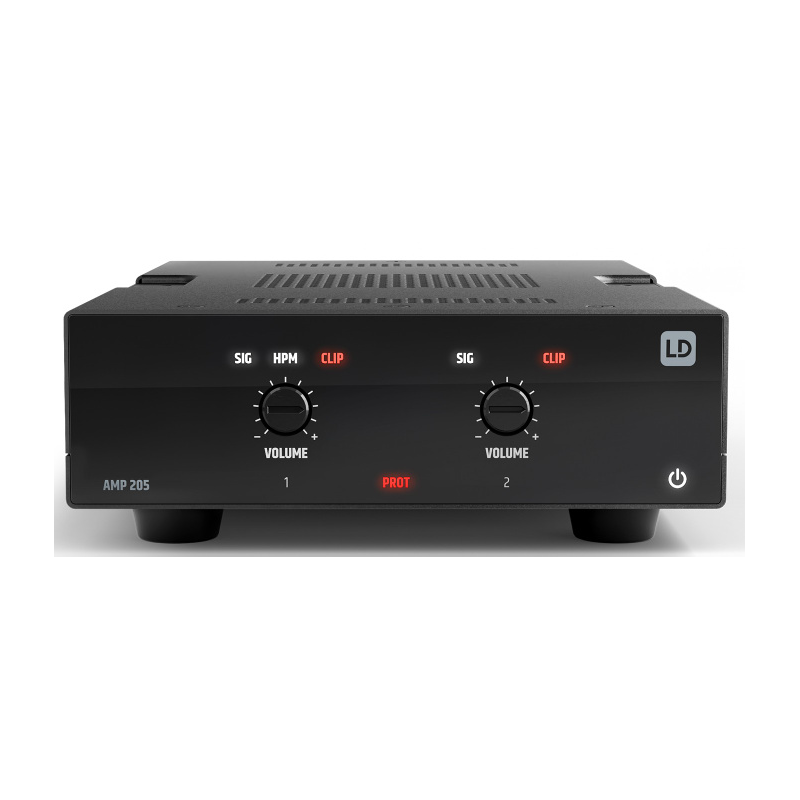 LD Systems AMP 205 - wzmacniacz instalacyjny 2x50 W 4 Ohm - 1