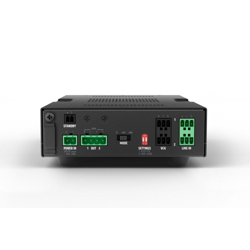 LD Systems AMP 205 - wzmacniacz instalacyjny 2x50 W 4 Ohm - 3