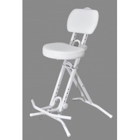 LIBEDOR TGB - Krzesło dla gitarzysty, białe