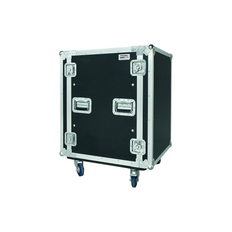 Proel Stage CR416BLKMW - Skrzynia / Case Rack 16U z kółkami - 1