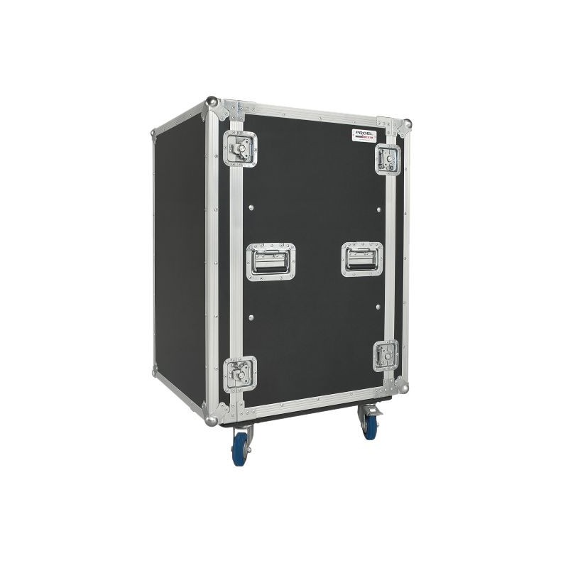 Proel Stage CR418BLKMW - Skrzynia / Case Rack 18U z kółkami - 1