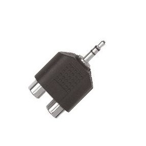 Proel Stage AT128 - Adapter 2x żeńskie RCA - męski Jack stereo 3,5 mm - 1