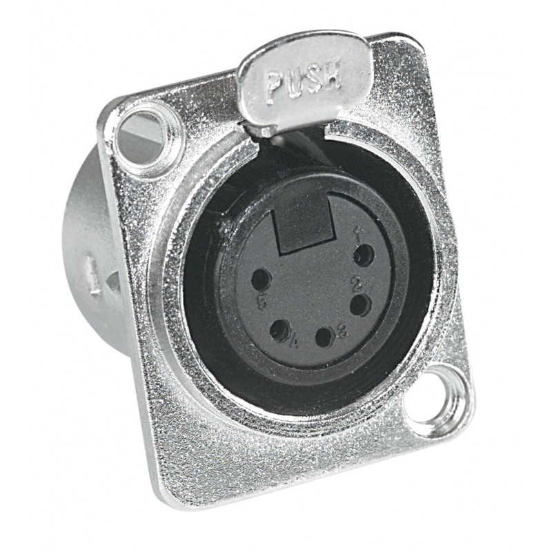 Proel Stage XLR5FDL - Gniazdo żeńskie XLR do montażu na panelu - 1