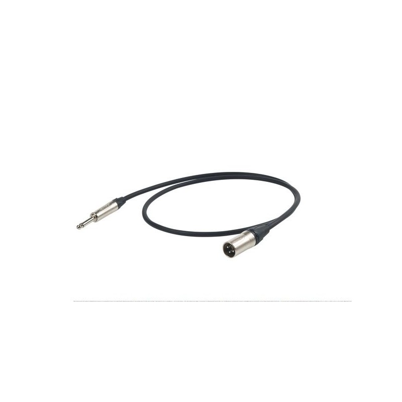 Proel Stage ESO235LU3 - Kabel audio Jack mono Neutrik Ø 6.3 mm - Neutrik XLR męskie 3 m - 1