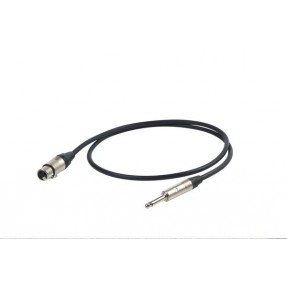 Proel Stage ESO250LU3 - Kabel audio Jack mono Neutrik Ø 6.3 mm - Neutrik XLR żeńskie 5 m - 1
