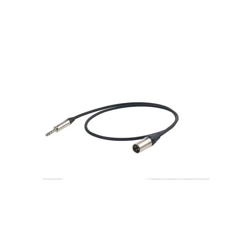 Proel Stage ESO240LU5 - Kabel audio Jack stereo Neutrik Ø 6.3 mm - Neutrik XLR męskie 5 m - 1