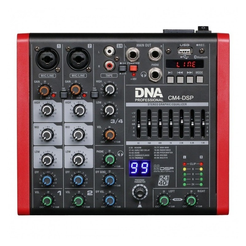 DNA CM4-DSP - mikser audio USB MP3 Bluetooth