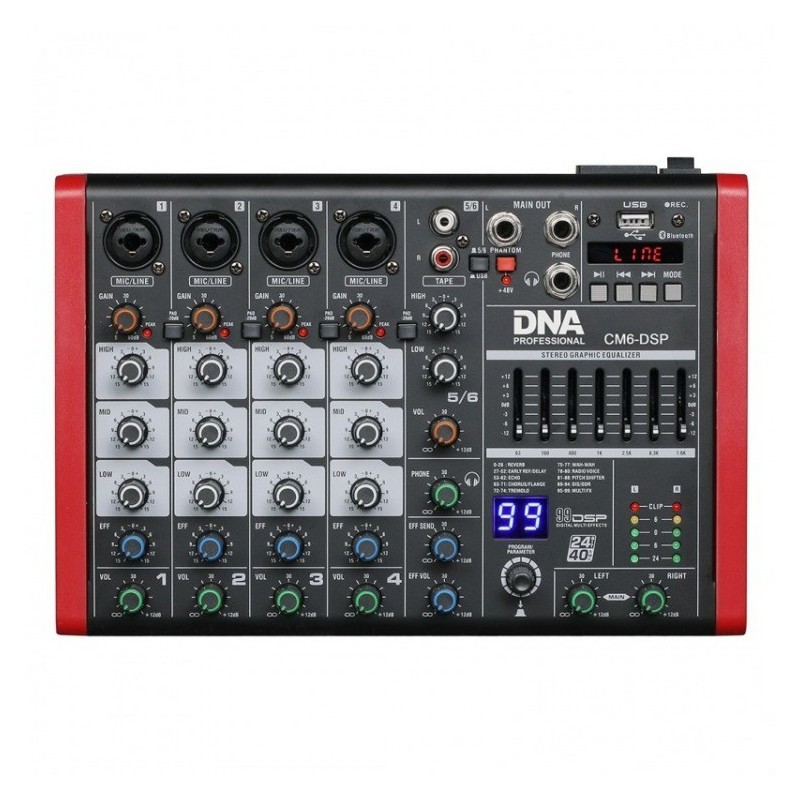 DNA CM6-DSP - mikser audio USB MP3 Bluetooth