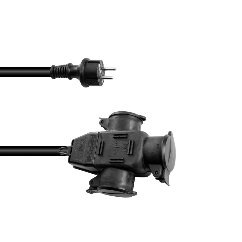 Eurolite 3024701E - Przedłużacz sceniczny IP44  3x2,5 5 m 3-gniazdka - 1
