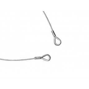 Eurolite 5801048G - Stalowa linka zabezpieczająca 1000x4 mm - 1