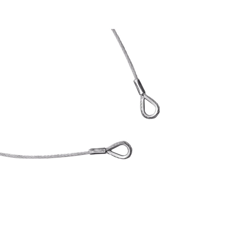 Eurolite 5801048G - Stalowa linka zabezpieczająca 1000x4 mm - 1