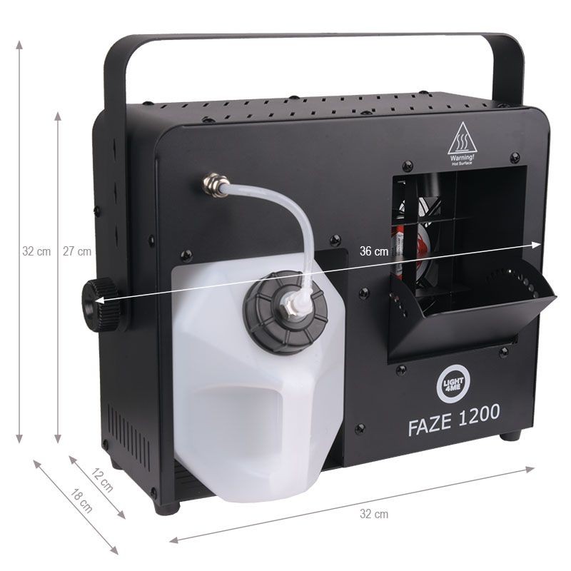 LIGHT4ME FAZE 1200 - wytwornica dymu mgły hazer pilot timer - 4