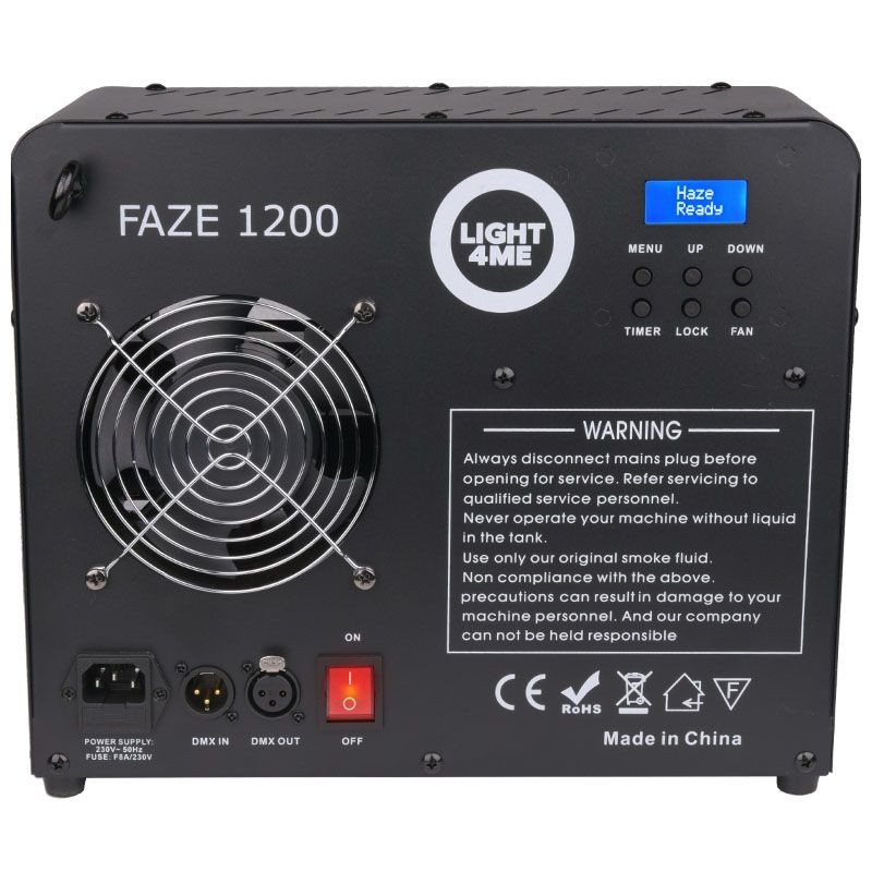 LIGHT4ME FAZE 1200 - wytwornica dymu mgły hazer pilot timer - 6