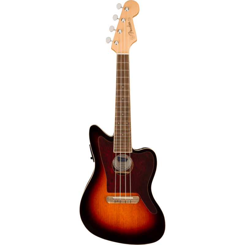 Fender Fullerton Jazzmaster Uke WF TP 3-Color Sunburst - Ukulele koncertowe - 1