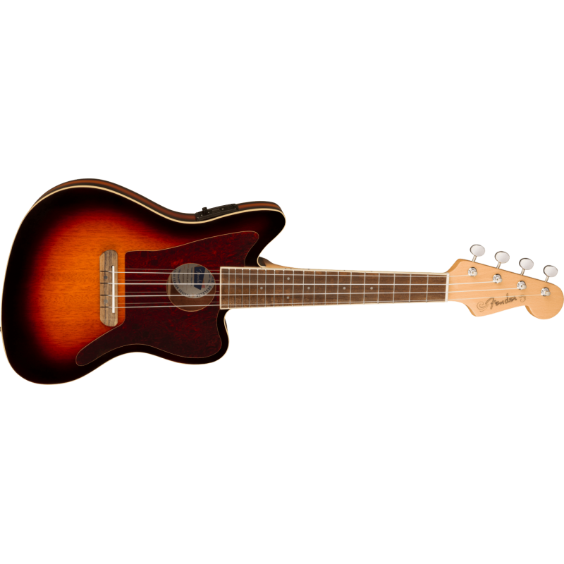 Fender Fullerton Jazzmaster Uke WF TP 3-Color Sunburst - Ukulele koncertowe - 4