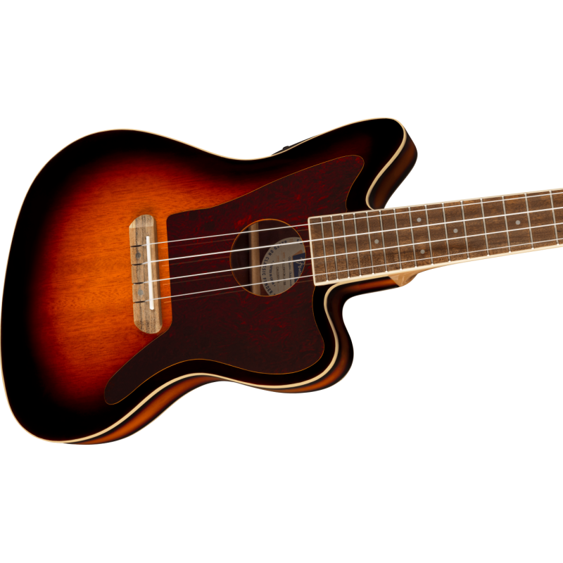 Fender Fullerton Jazzmaster Uke WF TP 3-Color Sunburst - Ukulele koncertowe - 5