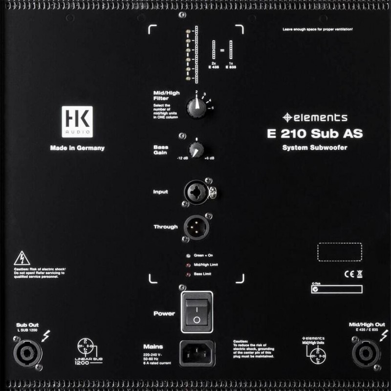 HK Audio Elements E210 SUB AS - subwoofer aktywny - 4