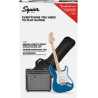 Squier Affinity Stratocaster HSS Pack MF LPB Gig Bag 15G - zestaw gitarowy - 3