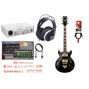 Zestaw do nagrywania gitary + interfejs + słuchawki 004 - 1