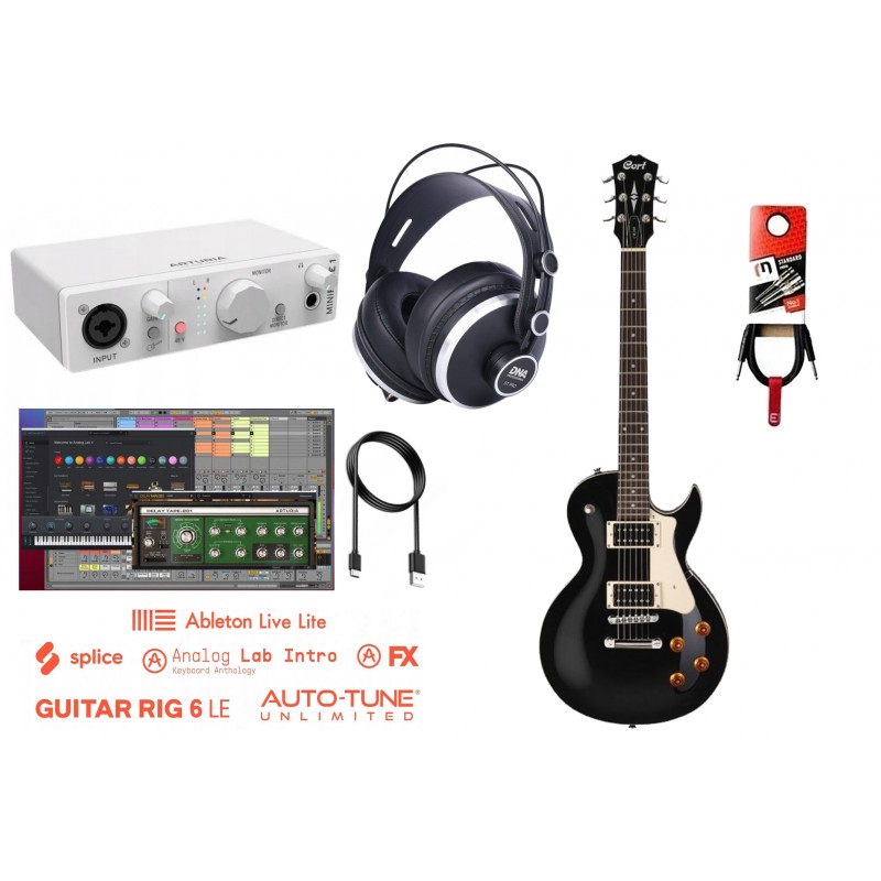 Zestaw do nagrywania gitary + interfejs + słuchawki 006 - 1