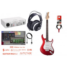 Zestaw do nagrywania gitary + interfejs + słuchawki 008 - 1