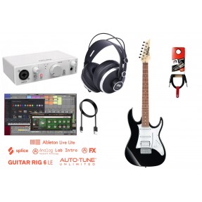 Zestaw do nagrywania gitary + interfejs + słuchawki 016 - 1