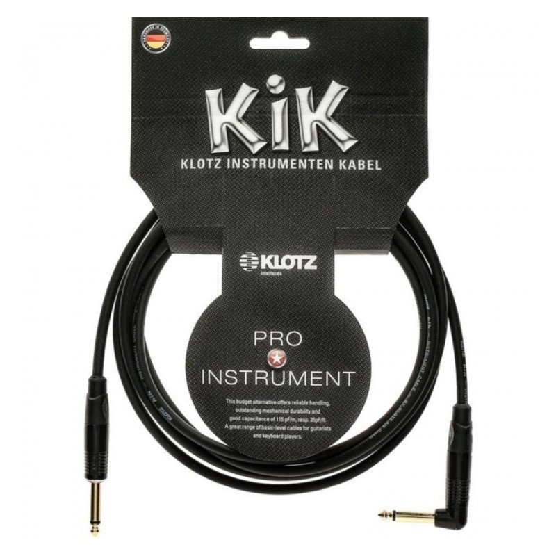 Klotz KIKKG6.0PRSW - kabel audio Jack - Jack kątowy 6m