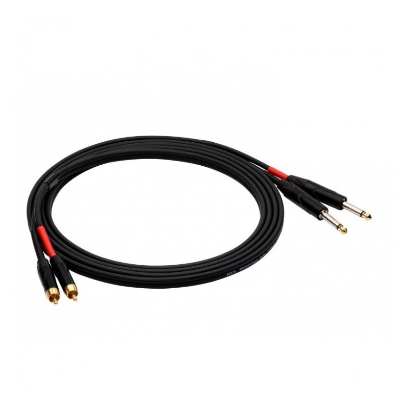 REDS AU1460 BX - Kabel 2 X Jack MONO - 2 X RCA 6 M