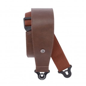 D'Addario 30BAL02 Comfort Leather Auto-Lock Brown 3" - pasek gitarowy - 1