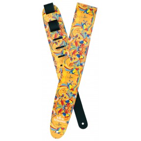 D'Addario Beatles Yellow Submarine 55th Anniversary Vinyl Guitar Strap, Primrose Prairie - pasek gitarowy - 1