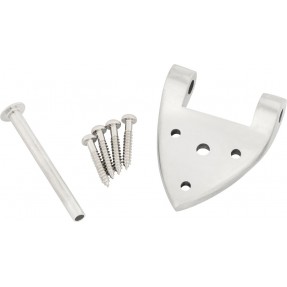 Bigsby Zawias B3/6C z sworzniem zawiasu i śrubami, polerowane aluminium - 1