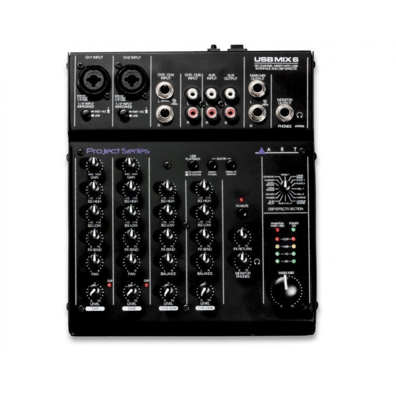 ART USB MIX 6 - mikser audio, interfejs USB