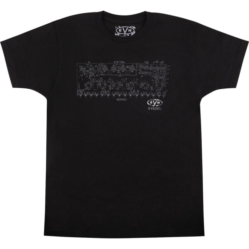 EVH T-shirt męski Schematic czarny XL - 1