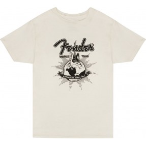 Fender T-shirt męski World Tour biały S - 1