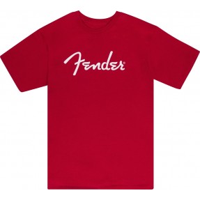 Fender T-shirt męski Spaghetti czerwona XXL - 1