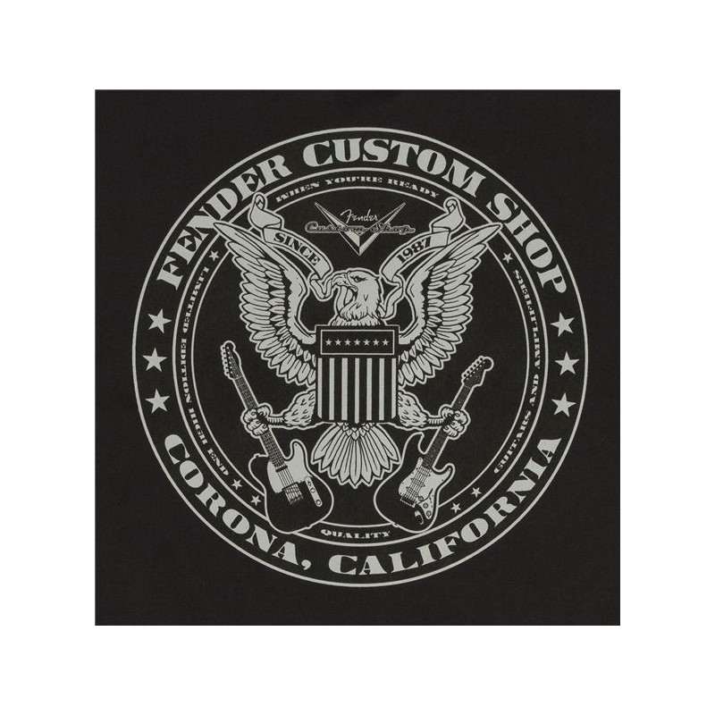 Fender Koszula męska Custom Shop Eagle Wor czarna S - 2