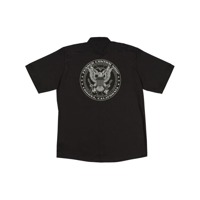 Fender Koszula męska Custom Shop Eagle Wor czarna S - 3