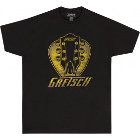 Gretsch T-shirt męski Headstock Pick czarny S - 1