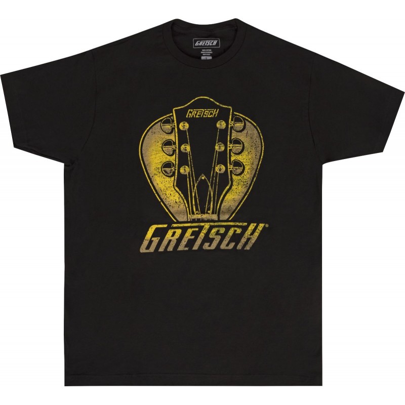 Gretsch T-shirt męski Headstock Pick czarny S - 1