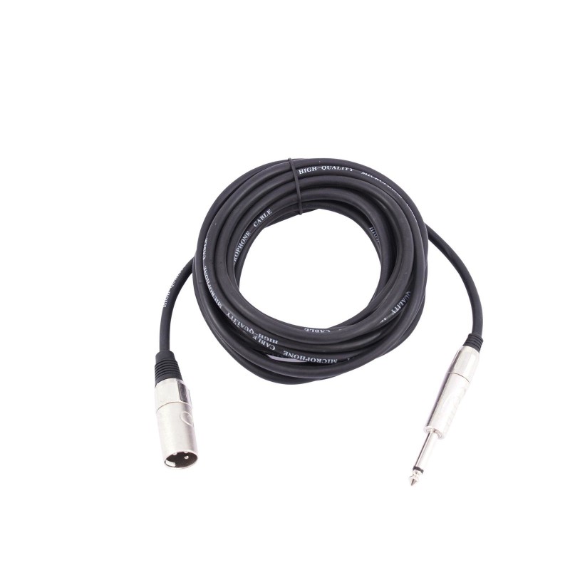 Omnitronic 3022519D - Kabel audio XLR męski - Jack mono 6,3 mm 10 m - 2