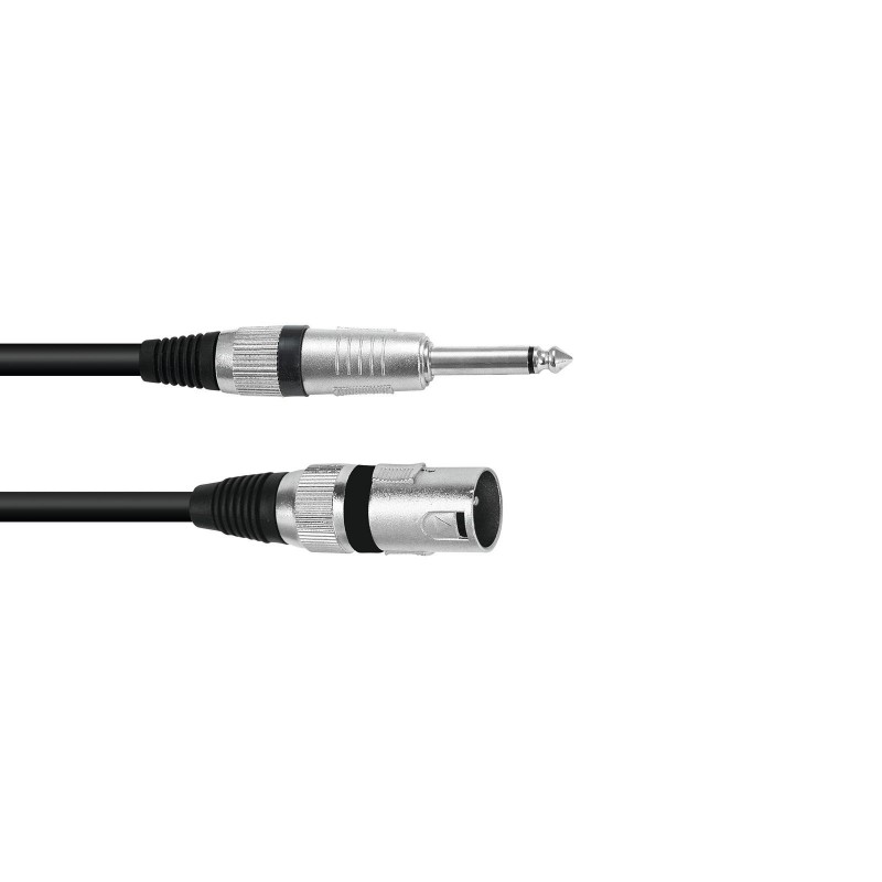 Omnitronic 3022519B - Kabel audio XLR męski - Jack mono 6,3 mm 2 m - 1