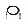 Omnitronic 3022519B - Kabel audio XLR męski - Jack mono 6,3 mm 2 m - 2