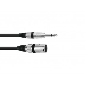 Omnitronic 3022075E - Kabel audio XLR męski - Jack stereo 6,3 mm 0,2 m - 1