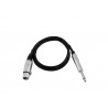 Omnitronic 3022516L - Kabel audio XLR żeński - Jack mono 6,3 mm 0,9 m - 2