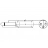 Omnitronic 3022516L - Kabel audio XLR żeński - Jack mono 6,3 mm 0,9 m - 4